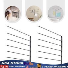 180 Degree Black Swivel Saddle Blanket Rack 2 Set Saddle Blanket Racks 6-rod US