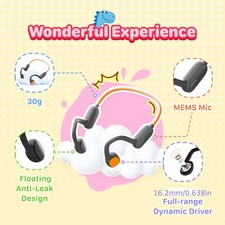 Practical Adaptable Stable Stylish Kids Safe Air Conduction Bluetooth Headphones