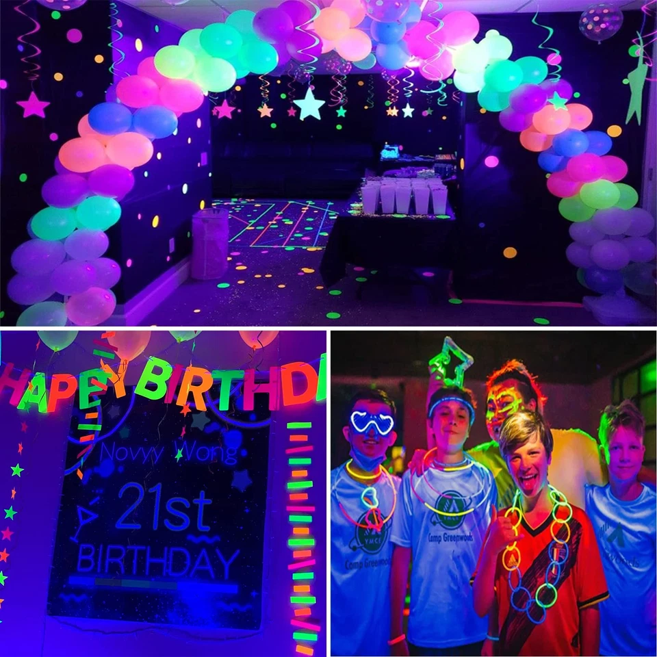 PAR38 Halloween LED Black Light Bulbs 2 Pack,E26 Base 20W(200W Equivalent) Bl... - Image 2 of 4