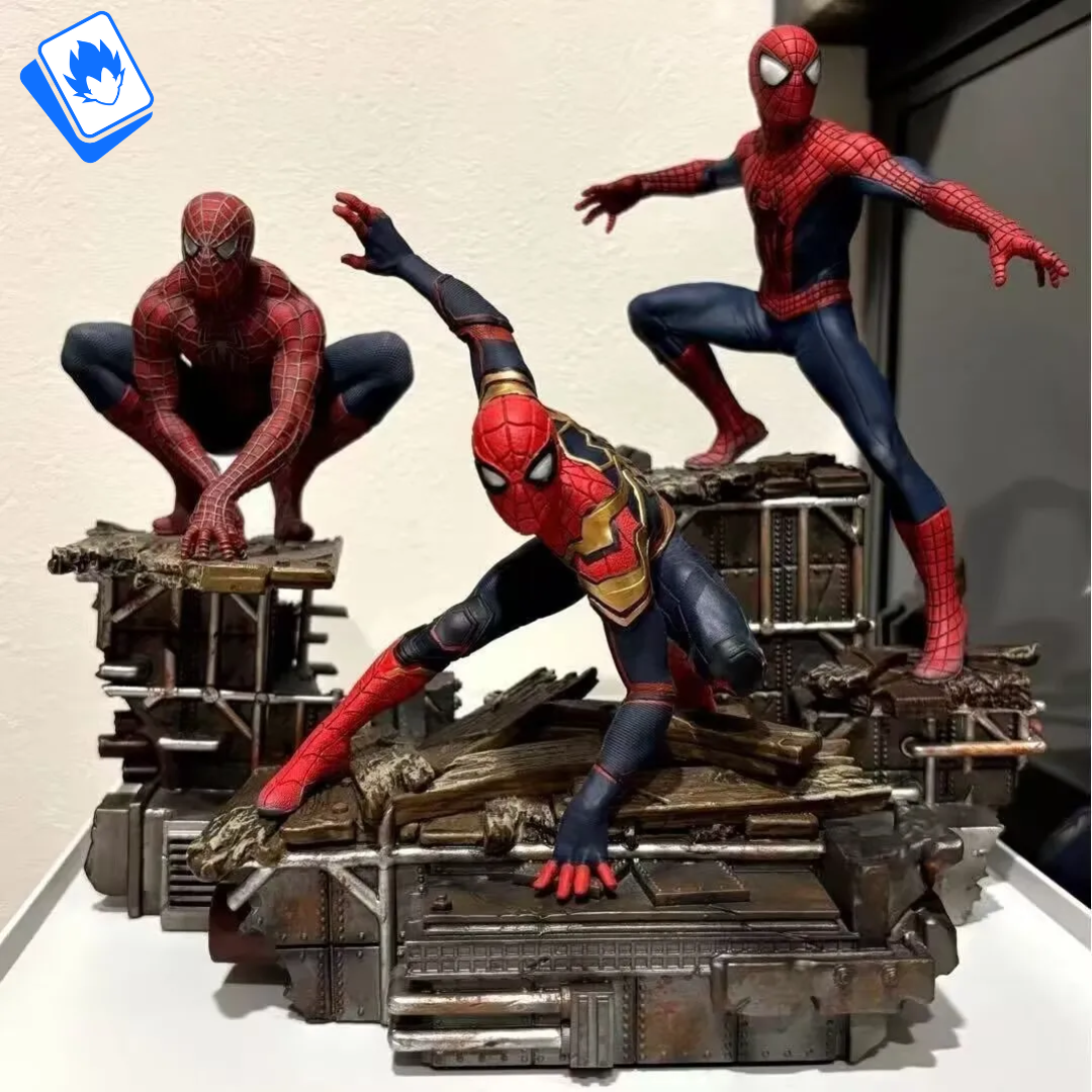 Spiderman Marvel 3pcs 23cm Figure STATUE Superhero COLLECTIBLE