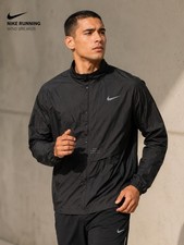 Nike Running Windbreaker Jacket Men s 2XL Bla...