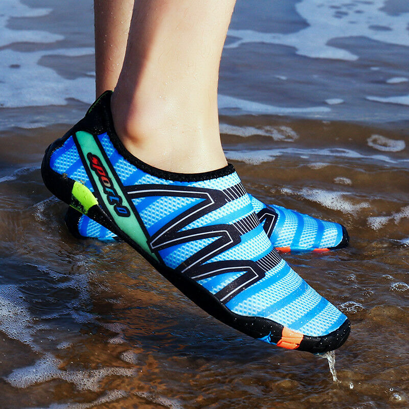 Unisex Aqua Shoes Summer Surf Mens Womens Water Socks Slip On Sea Wet Beach  Swim | eBay