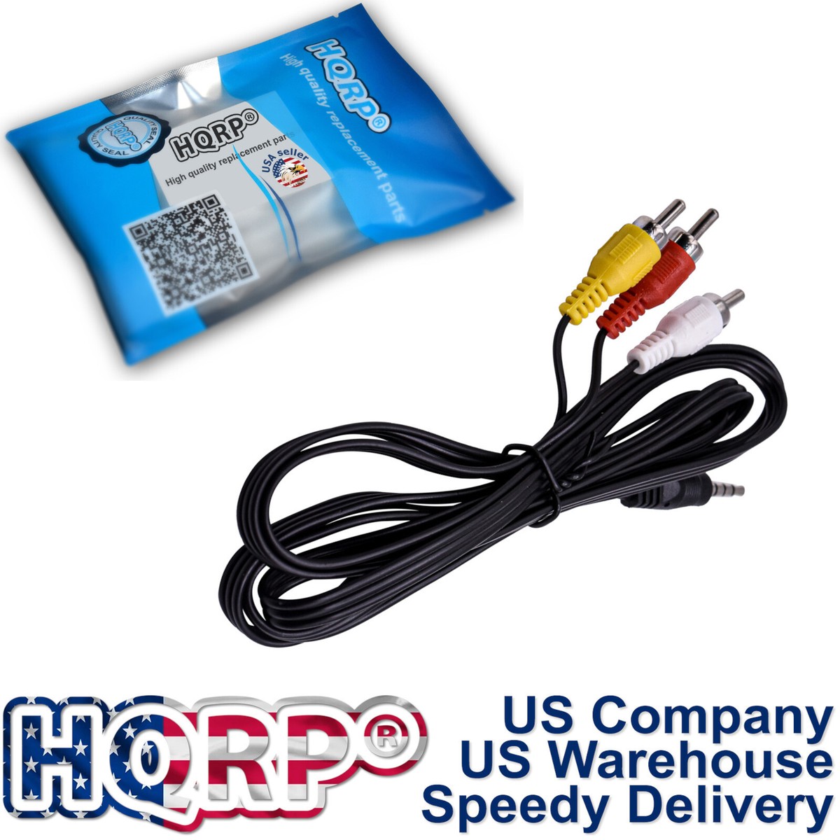 HQRP A/V TV Cable/Cord for Sony CCD-TRV138 DCR-TRV280 DCR-VX2100