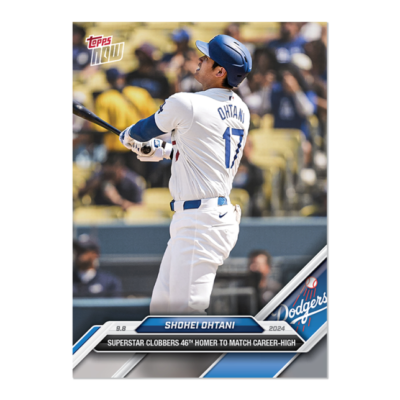 Shohei Ohtani 46th HR Career-High - 2024 MLB TOPPS NOW Card 665 | eBay