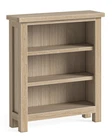 Oaklife small bookcase - Whitewashed Bookcase - Bookcase - Low Bookcase - Modern
