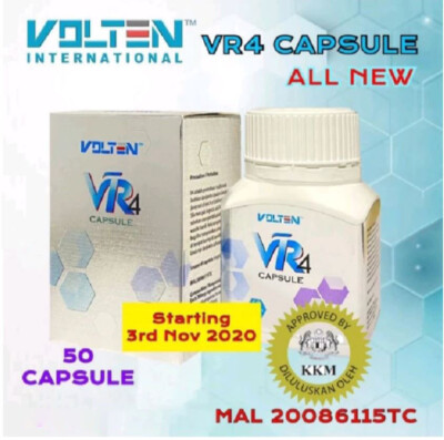 Volten VR4 Capsule Black Ginger Extract Plant Based General Health FREE SHIP