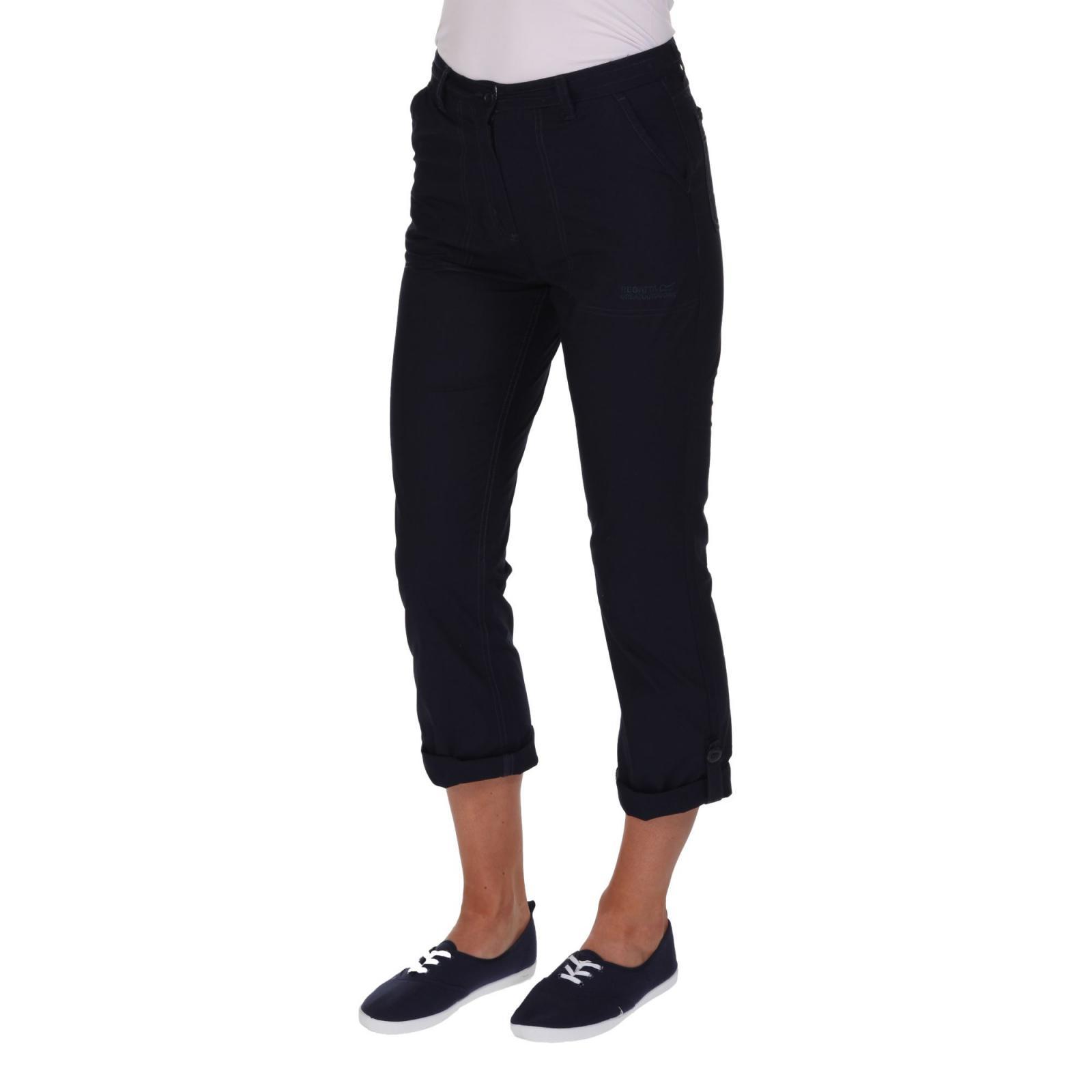 Regatta Womens Ladies Quarterdeck 3/4 Length Trousers - Navy Blue Travel  RWJ131 | eBay