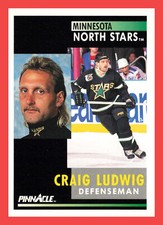 Craig Ludwig #248 1991-92 Pinnacle Minnesota North Stars