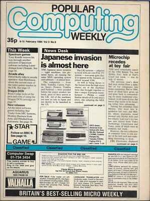Popular Computing Weekly Magazine, Volume 3 Issue 6 - 9-15 February 1984