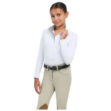 TRJ850V RJ Classics Girls Tori Jr Show Shirt - White with Smiley Faces NEW