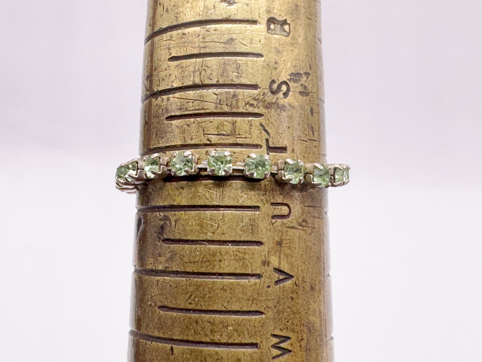 VINTAGE SOLID STERLING SILVER EXPANDABLE PERIDOT … - image 5