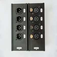 4Channel 3-Pin XLR Male Female To Single Ethercon Audio Network Box Extender US