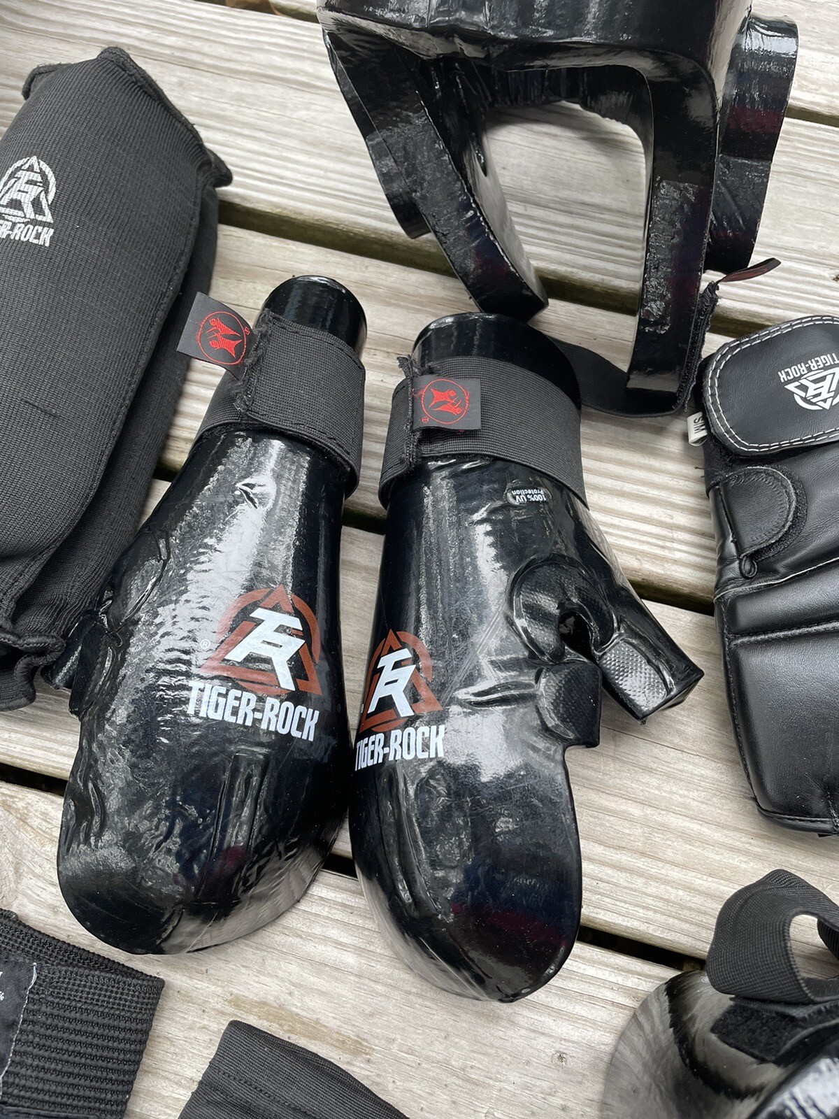 Martial Arts Sparring Karate Helmet Head Gear Foot Hand Size Med Tiger Rock Bag eBay