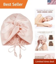 Comfortable Mulberry Silk Hair Bonnet - Nighttime Care with Adjustable Fit