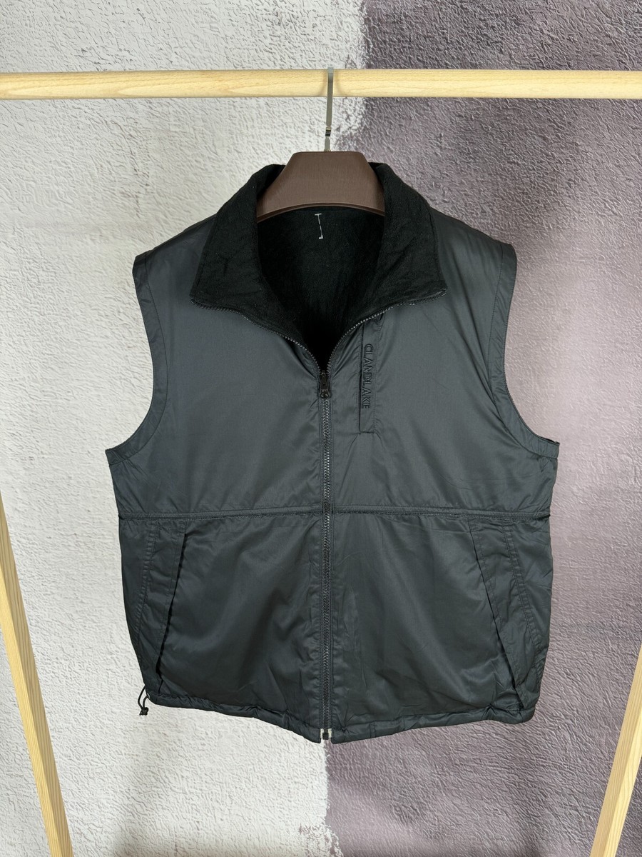 Clandlake Japana black reversible nylon fleece vest | eBay