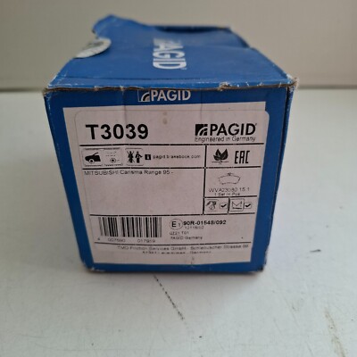 Front Pagid Brake Pads For Mitsubishi Carisma 1995-2004 Geniune OE Quality