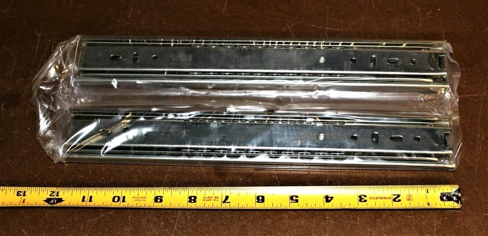 Pair L+R of Fulterer 12”full extension ball bearing drawer slides FR5043, - Image 2 of 3