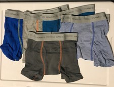 Hanes Boys Boxer Briefs Underwear 5 Pack Multicolor Size Small NWOT