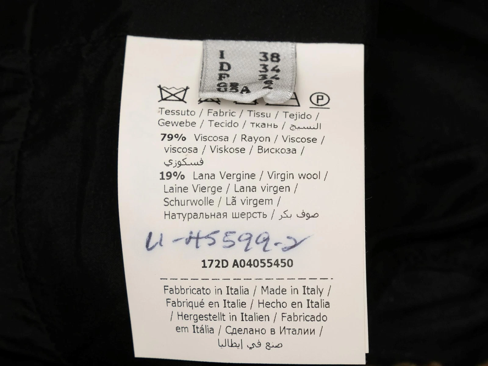 Abito smanicato nero e multicolore Moschino Couture stampa fotografica taglia IT