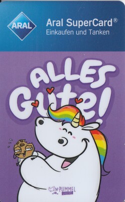 Aral SuperCard  -  Pummel Einhorn     (CT ETP063)     Alles Gute