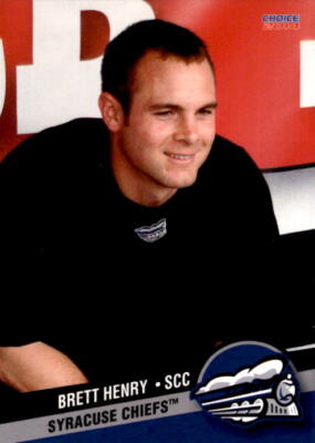 2014 Syracuse Chiefs Choice #5 Brett Henry Warrenton Virginia VA Baseball Card