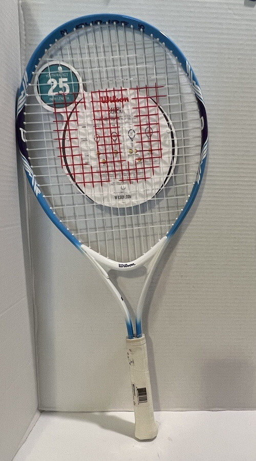 Wilson SERENA Kids Ages 9-10 Tennis Racket 3 7/8" Grip 25" Length Blue NEW