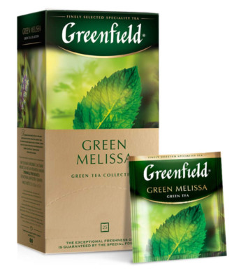GREENFIELD  GREEN MELISSA 25 Teebeutel Aromatisierter Grüner Tee
