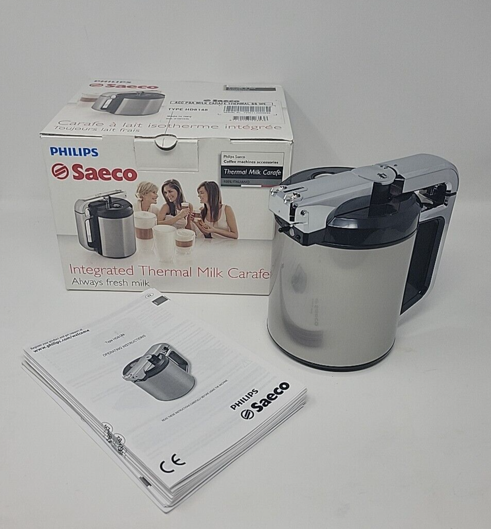 NIB philips saeco Thermal Milk Carafe With Thermometer for Xelsis Coffee Machine