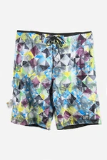 Vintage Bermuda Short Surf Beach Loud Holiday Hawaiian 90s Multi Size L - SO437