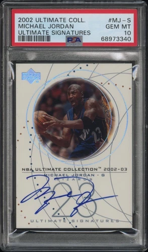 Michael Jordan 2002 Ultimate Signatures Auto PSA 10 Gem Mint Pop Report 8