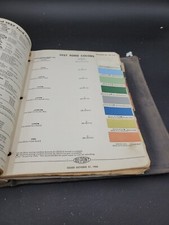 1957 Dupont Duco Ford Colors Paint Chip Swatch Sheet Bulletin No 26 1-3