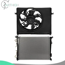 Radiator and Cooling Fan Assembly Car Electric For 2006-2009 Hyundai Sonata