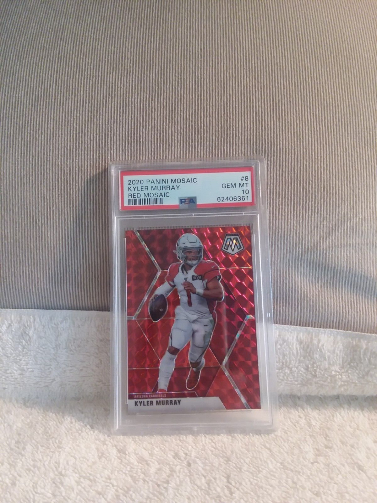 2020 Panini Mosaic #8 Kyler Murray, Red Mosaic, PSA 10 Gem Mint