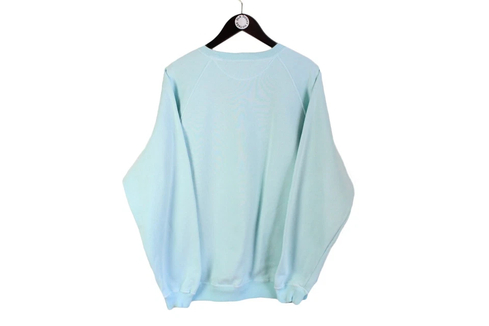 SUDADERA VALENTINO VINTAGE TALLA XL azul claro años 90 estilo lujo cuello redondo jersey Foto 2 de 4