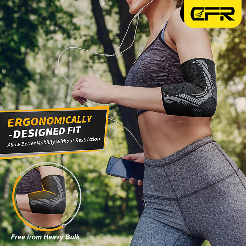 Elbow Support Sleeve Arm Pain Injury Gym Sport Golf Arthritis