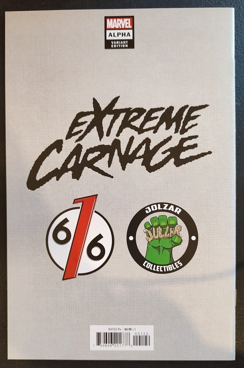 EXTREME CARNAGE ALPHA #1 JONBOY MEYERS 616 Trade Variant LTD