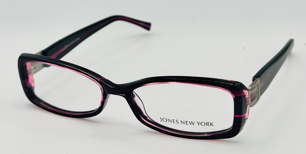 JONES NEW YORK Eyeglasses J741-RUBY-52 Size 52/16/round BRAND NEW Jones New York Purple Mens Plastic Rectangle Eyewear Frame  main image 2