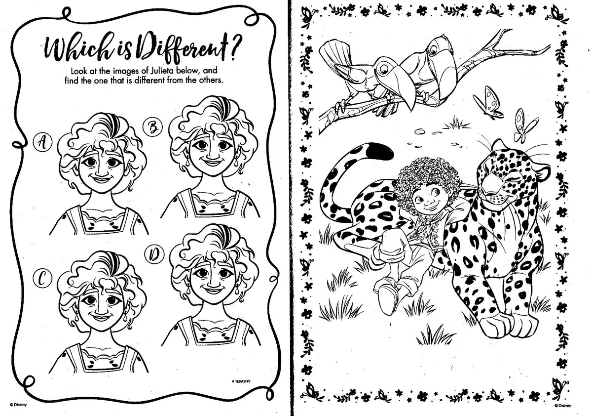 Disney Encanto giant coloring & activity book, Five Below