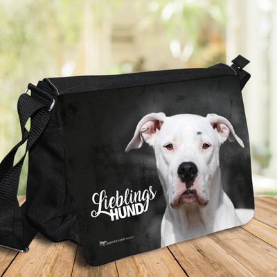 ! DOGO ARGENTINO ! College-Tasche . LIEBLINGSHUND