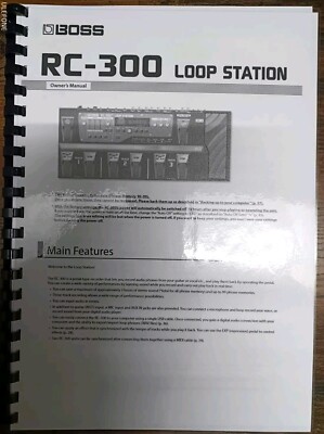 Boss RC 300 Manual / Handbuch - Englisch 