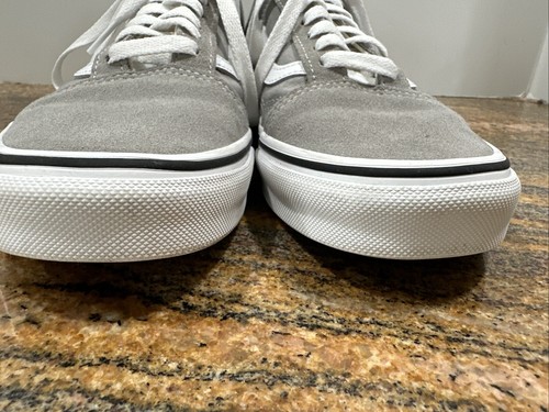 Vans Para Hombre Talla 7.5 Gris Claro Old Skool Zapatos de Skate Tenis USADOS - Imagen 9 de 14