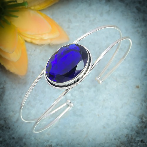 Bracelet Argent Fin Avec Tanzanite Noire Et Perles - Marque ROSEMIMOSA, Neuf Avec étiquettes
