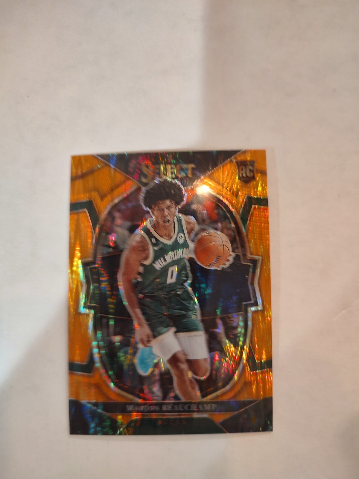 2022-23 Panini Select - Concourse Orange Flash Prizm #75 MarJon Beauchamp (RC)