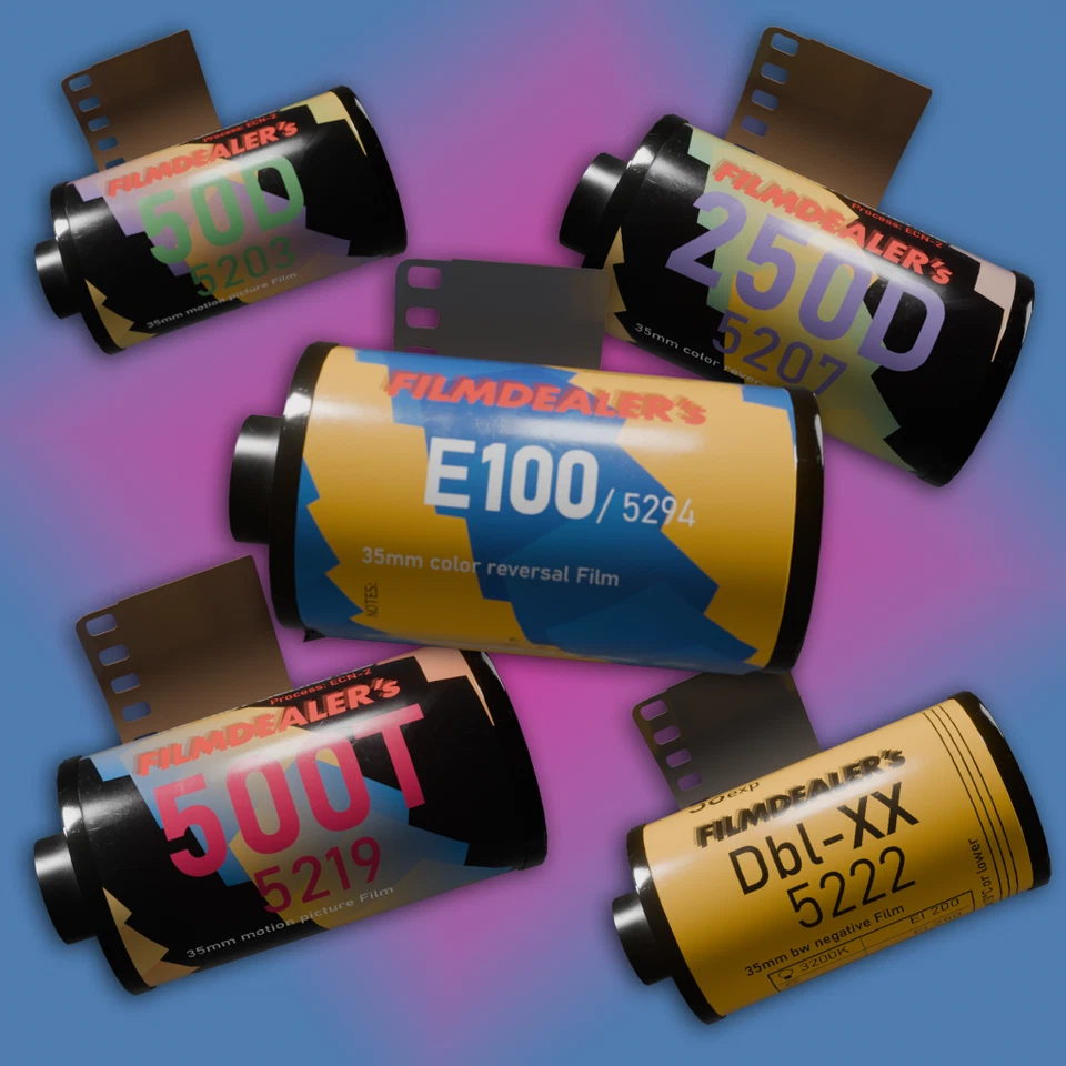 Filmdealer's 35mm 500T, 250D 50D, Dbl-X Kodak Vision 3 Cinestill - Bild 2 von 2