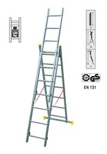 MAURER-FACAL SCALA ALLUMINIO TRIPLA 3X7 SVILUPPO 4,26 PESO MAX 150 KG. FI95822