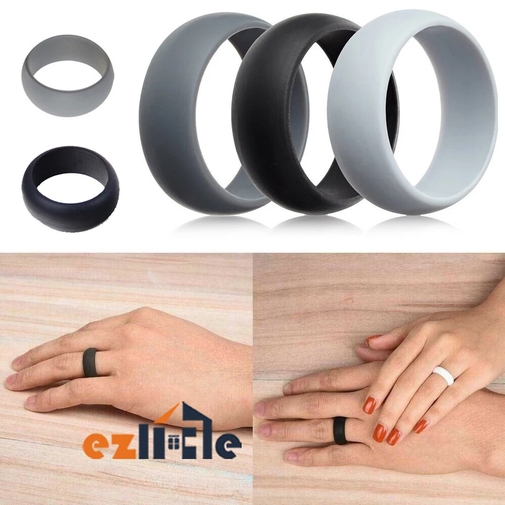 The Flex Women's Black Silicone Ring – Modern Gents