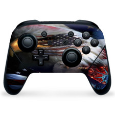 Nintendo Switch Pro Controller Skin Decal Vinyl Wrap - USA Bald Eagle in Flag