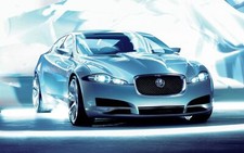 Cars jaguar c xf Desk Mat Stitched