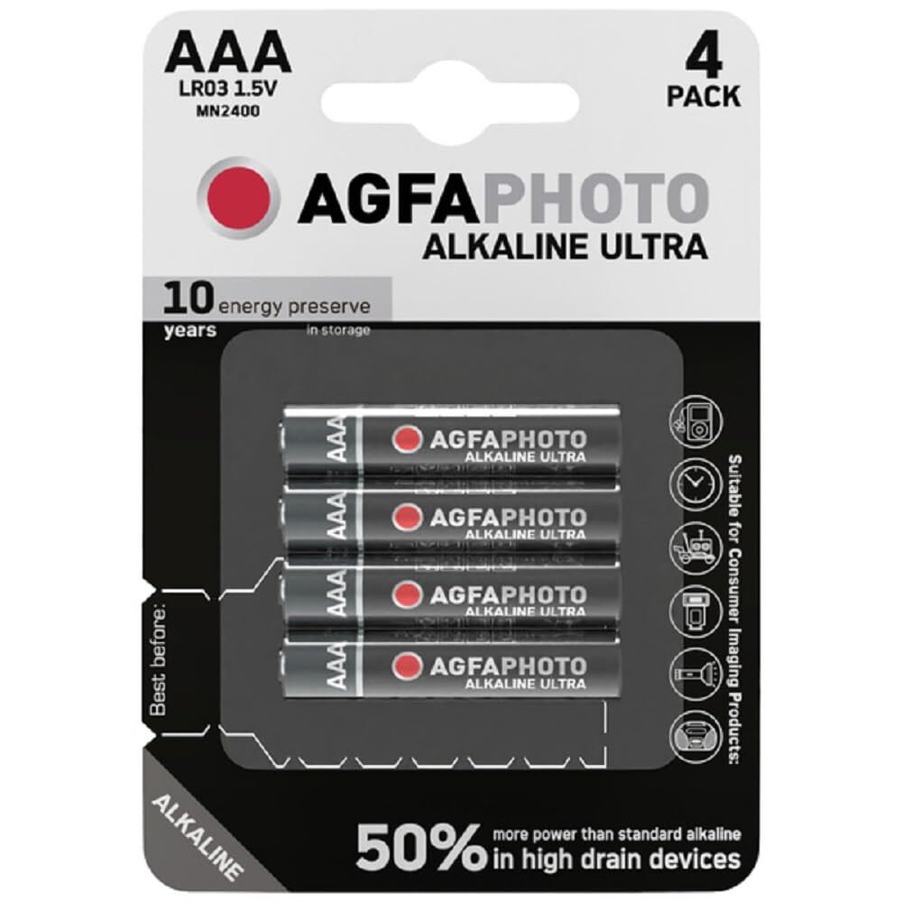 AgfaPhoto Batterie Alkaline Ultra -AAA LR03 Micro NUOVO