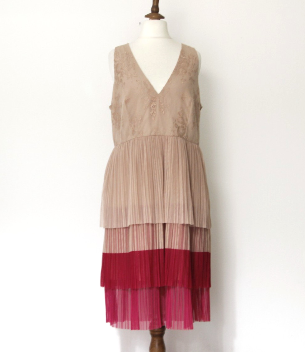 Abito Liu jo con gonna a balze in tulle taglia 46